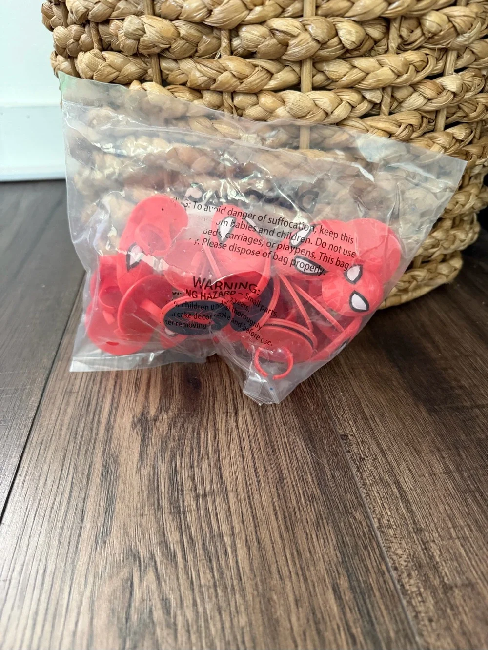 Spider-Man Cupcake Rings and Toppers - Red & Blue 24 pack new